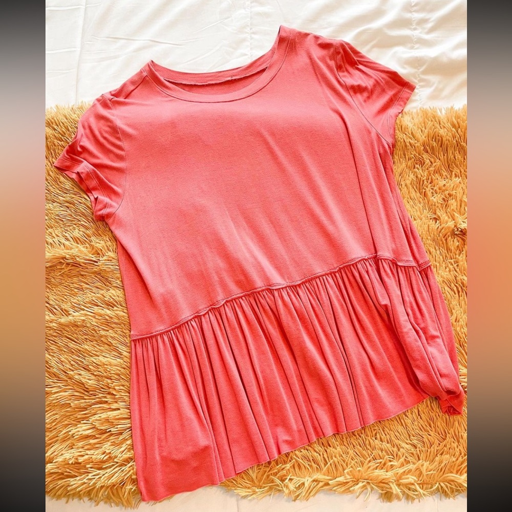 Pink flowy top